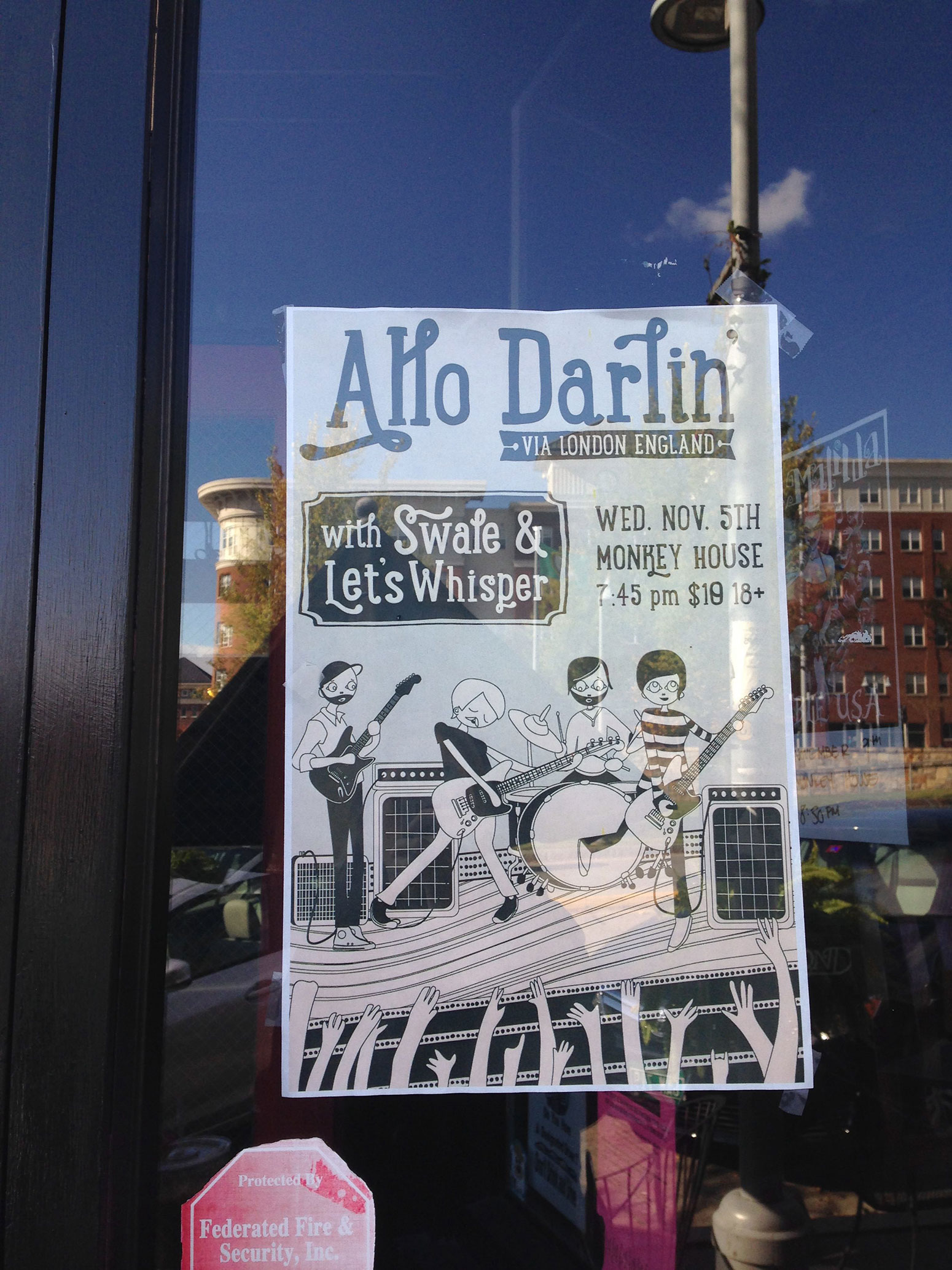 Allo Darlin Poster in the Wild