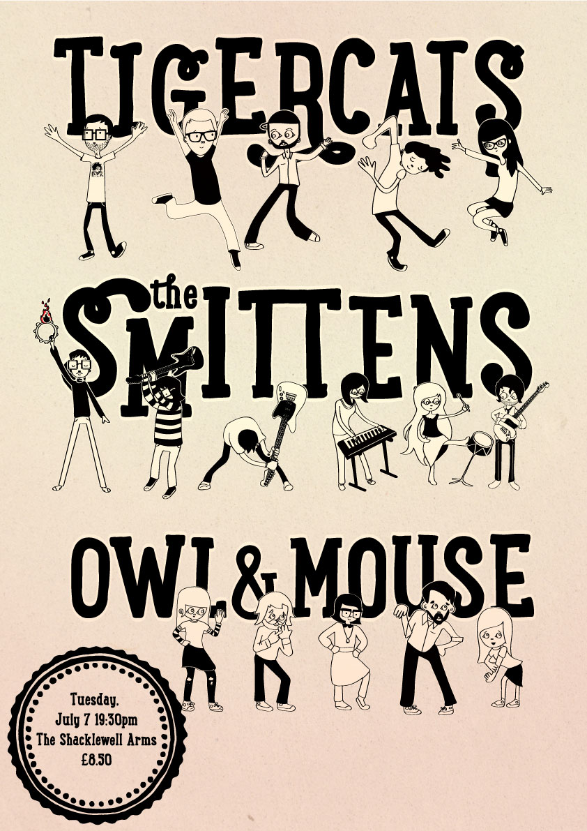 Tigercats Smittens Owl and Mouse Show Flyer
