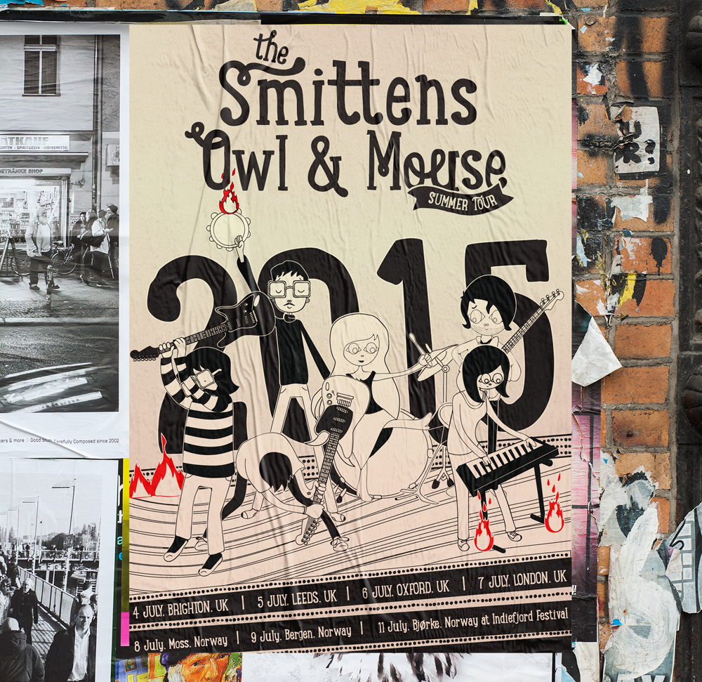 Smittens Owl and Mouse Summer Tour Flyer in the Wild